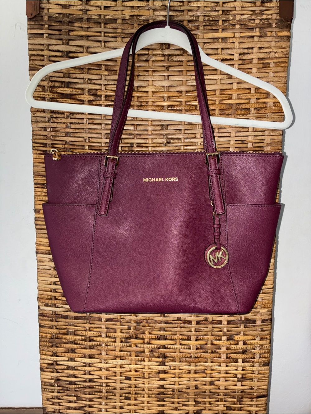 Michael Kors Burgundy Leather Purse.  NWOT.